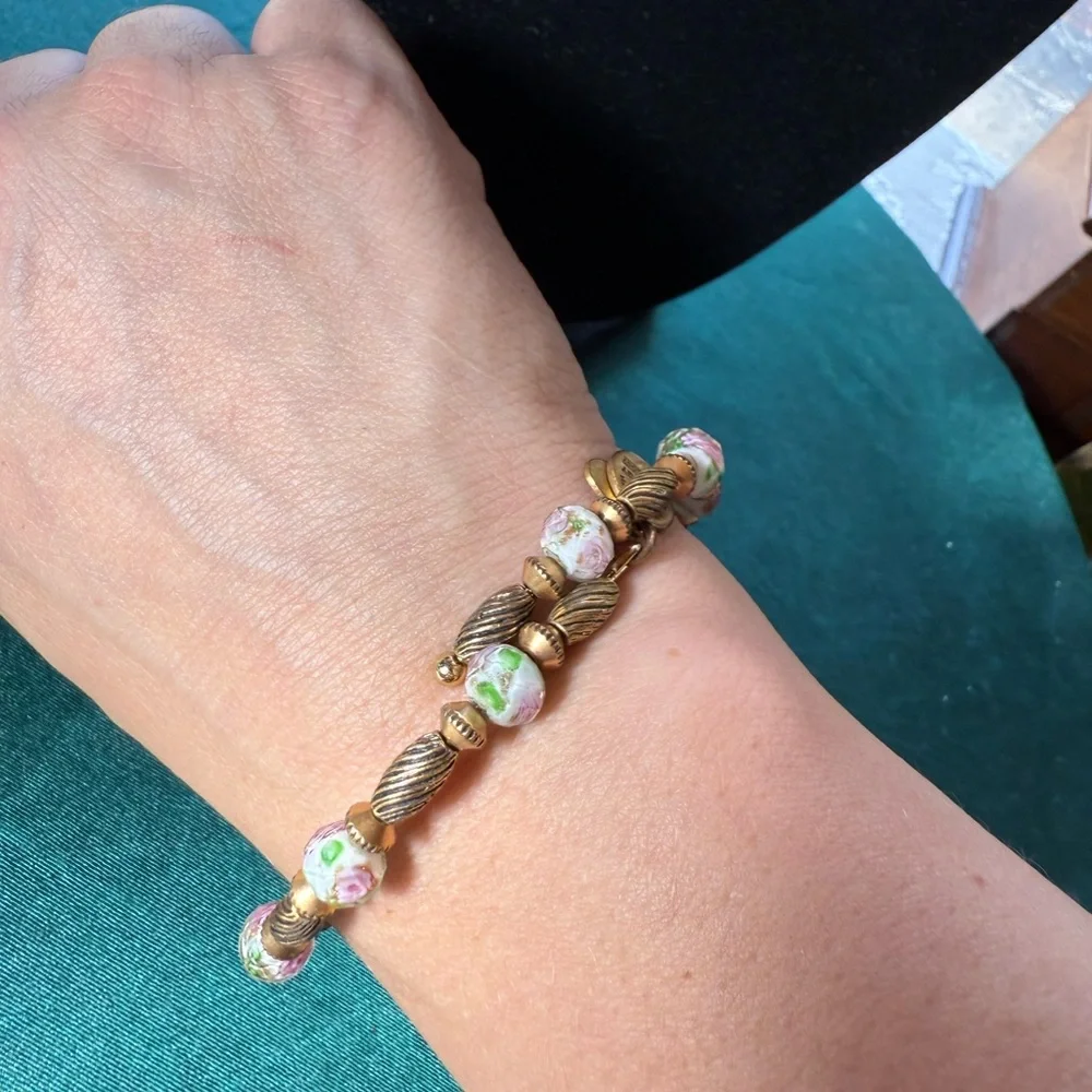 Alex and Ani‎ Floral Beaded Bracelet